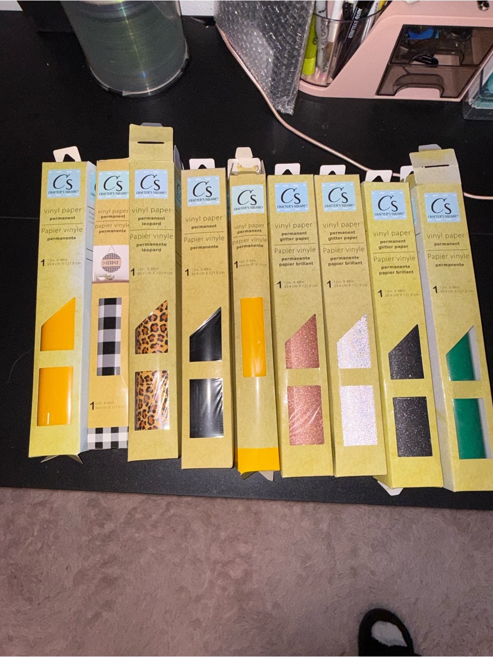 Crafters Square Vinyl Paper Kit - Assorted Colors